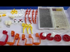 شارب حلمة مزدوج الجناح مزدوج لقفل الدواجن اللاحم وشرب الدجاج والسمان